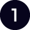 number 1 steps icon