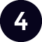 number 4 steps icon